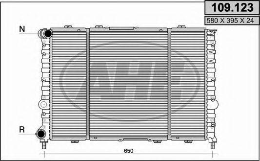 AHE 109123 Радіатор, охолодження двигуна
