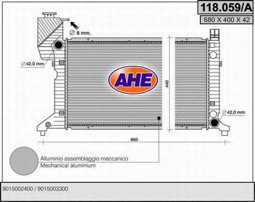 AHE 118059A Радіатор, охолодження двигуна