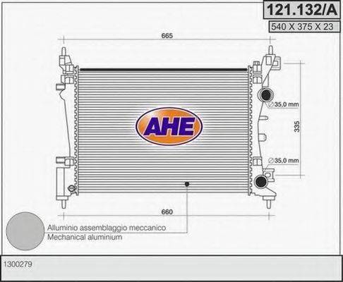 AHE 121132A Радіатор, охолодження двигуна