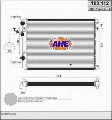 AHE 102112 Радіатор, охолодження двигуна