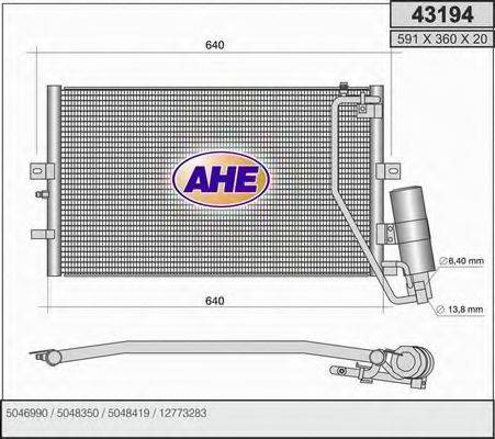 AHE 43194 Конденсатор, кондиціонер