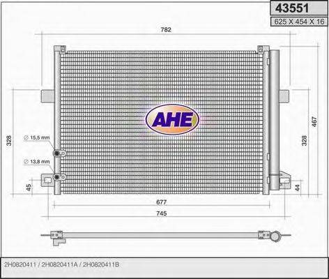 AHE 43551 Конденсатор, кондиціонер