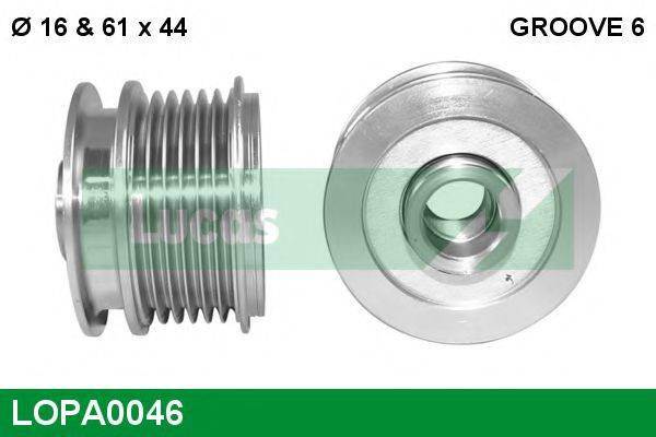 LUCAS ENGINE DRIVE LOPA0046 Механізм вільного ходу генератора