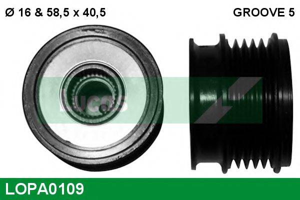 LUCAS ENGINE DRIVE LOPA0109 Механізм вільного ходу генератора