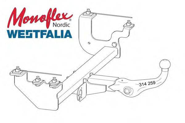 MONOFLEX 341003 Причіпне обладнання