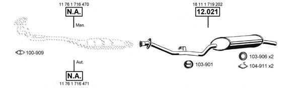 ASMET BM120480 Система випуску ОГ