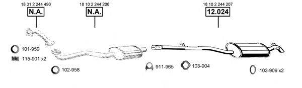 ASMET BM121600 Система випуску ОГ