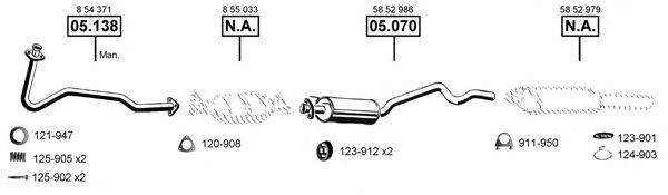 ASMET OP050855 Система випуску ОГ