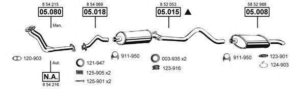 ASMET OP053355 Система випуску ОГ