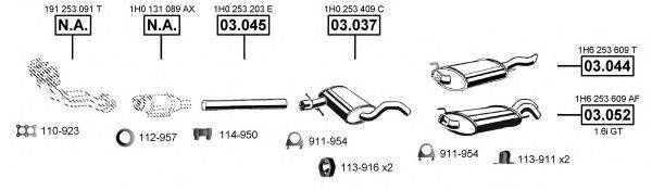 ASMET VA031750 Система випуску ОГ