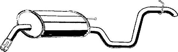 ASMET 28017 Глушник вихлопних газів кінцевий
