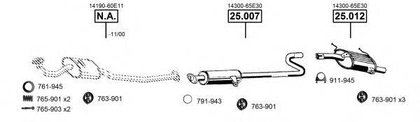 ASMET SU251510 Система випуску ОГ