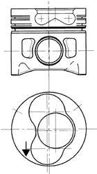 KOLBENSCHMIDT 99742720 Поршень