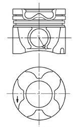KOLBENSCHMIDT 94834710 Поршень