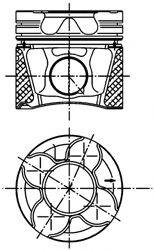 KOLBENSCHMIDT 99535600 Поршень
