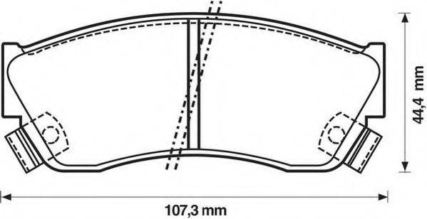 STOP 572179S Комплект гальмівних колодок, дискове гальмо