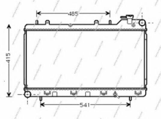 NPS S156U11 Радіатор, охолодження двигуна