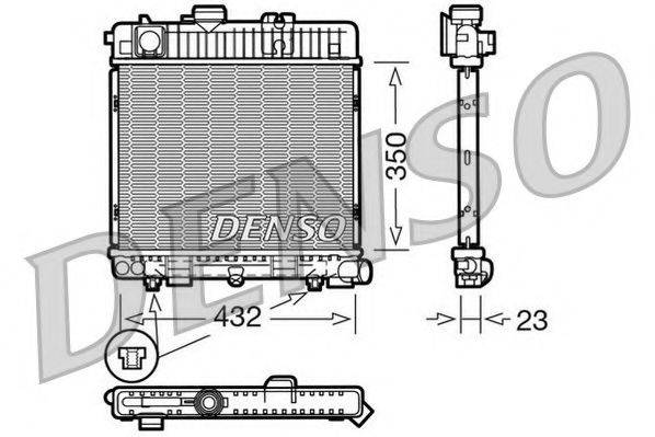 NPS DRM05025 Радіатор, охолодження двигуна