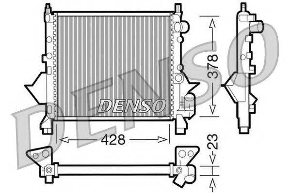 NPS DRM23080 Радіатор, охолодження двигуна