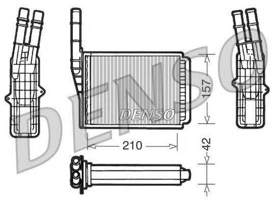 NPS DRR23013 Теплообмінник, опалення салону