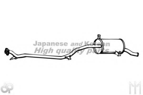 ASHUKI C70004 Глушник вихлопних газів кінцевий