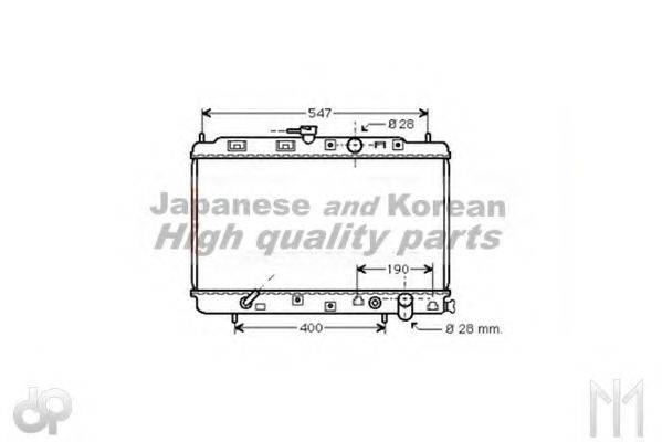 ASHUKI H55410 Радіатор, охолодження двигуна