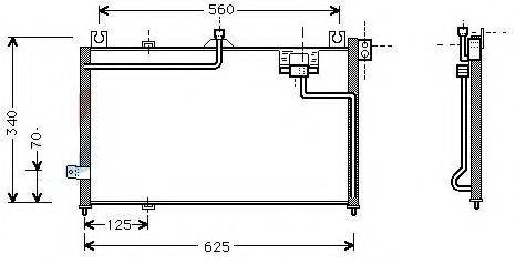 ASHUKI M55961 Конденсатор, кондиціонер