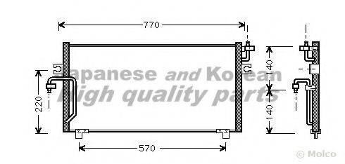 ASHUKI N65770 Конденсатор, кондиціонер