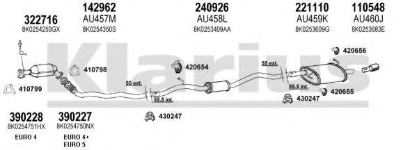 KLARIUS 940761E Система випуску ОГ