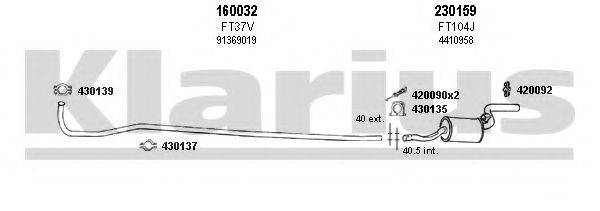 KLARIUS 330192E Система випуску ОГ