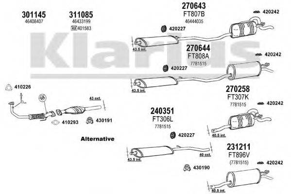 KLARIUS 330493E Система випуску ОГ