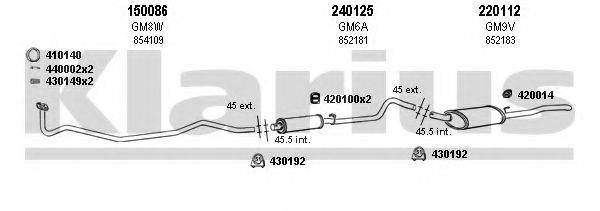 KLARIUS 390158E Система випуску ОГ