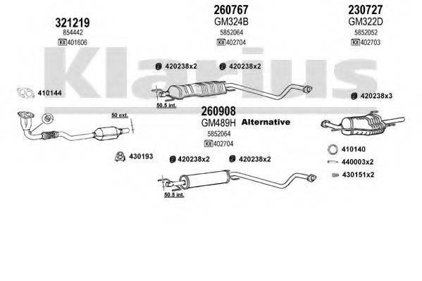 KLARIUS 391021E Система випуску ОГ