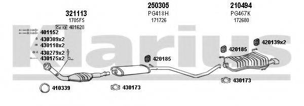 KLARIUS 630312E Система випуску ОГ