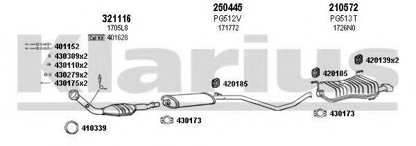 KLARIUS 630461E Система випуску ОГ