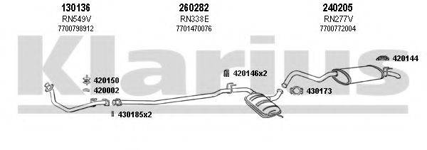 KLARIUS 720356E Система випуску ОГ