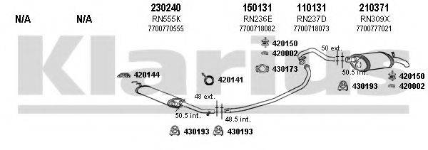 KLARIUS 720475E Система випуску ОГ