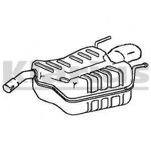 KLARIUS 210805 Глушник вихлопних газів кінцевий