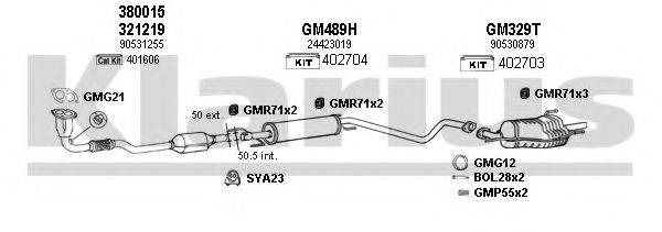 KLARIUS 391289U Система випуску ОГ