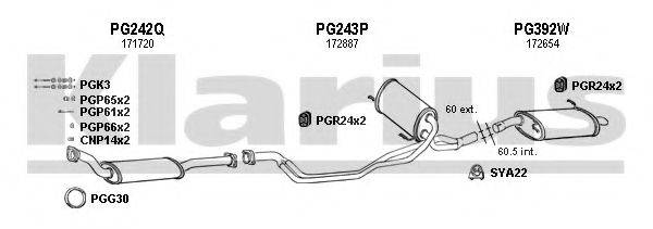 KLARIUS 630280U Система випуску ОГ