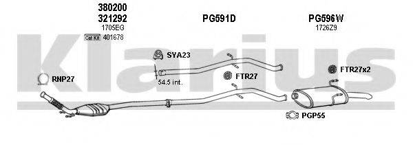 KLARIUS 630587U Система випуску ОГ