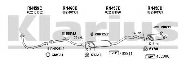 KLARIUS 720220U Система випуску ОГ