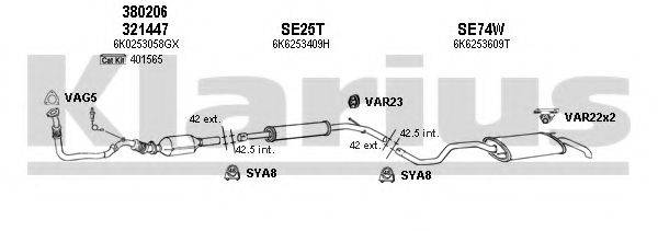 KLARIUS 790086U Система випуску ОГ