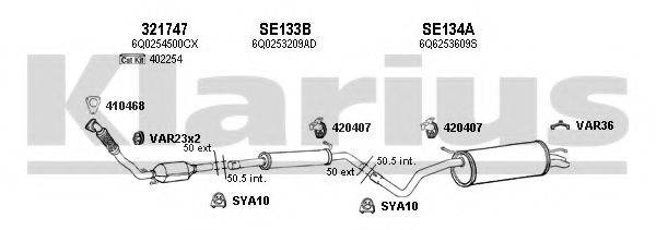 KLARIUS 790258U Система випуску ОГ