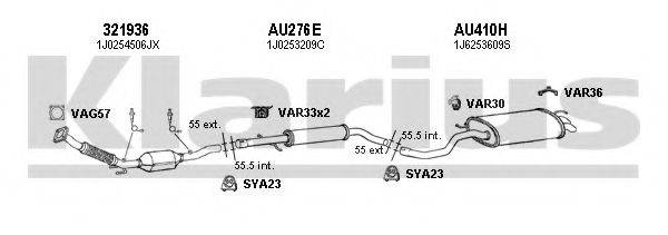 KLARIUS 931166U Система випуску ОГ