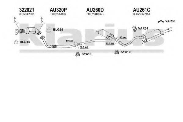 KLARIUS 940506U Система випуску ОГ
