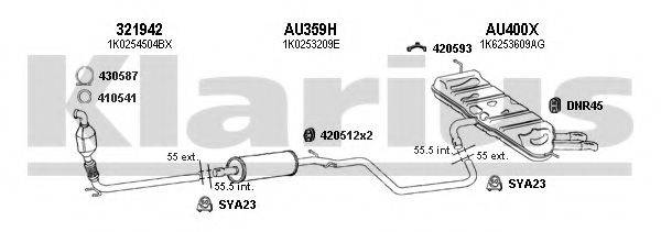 KLARIUS 940574U Система випуску ОГ