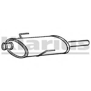 KLARIUS RN714C Середній глушник вихлопних газів