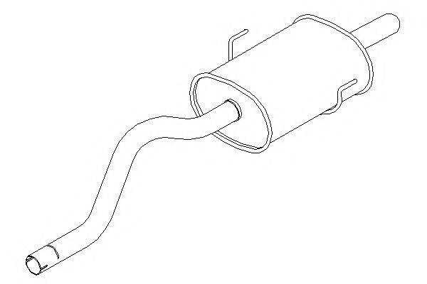 KLARIUS RN715B Глушник вихлопних газів кінцевий
