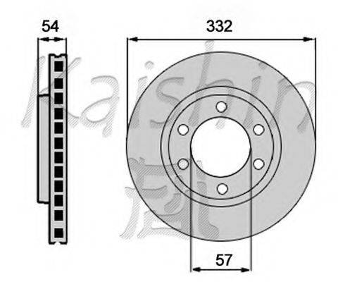 KAISHIN CBR404 гальмівний диск